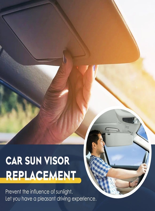 PetMigo Left Driver Side Sun Visor with Light for Nissan Altima Without Sunroof 2013 2014 2015 2016 2017 2018, Replaces for 96401-3TA2A Gray - Image 5